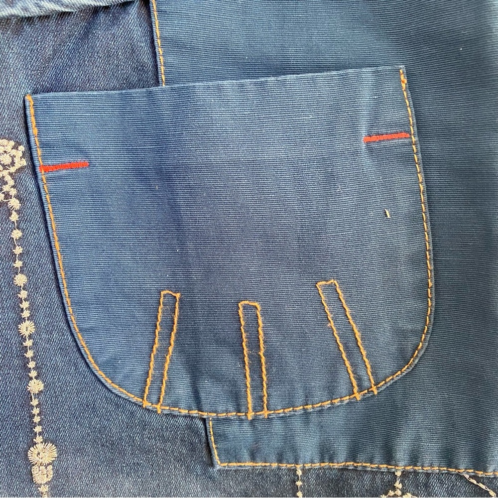 OILILY embroidered denim skirt Size 38 - Picture 5 of 12